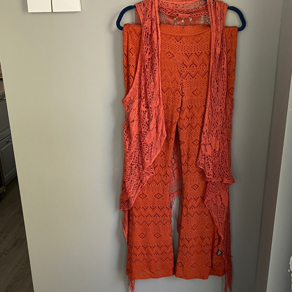 098. Orange Crochet Women's Boho Bundle